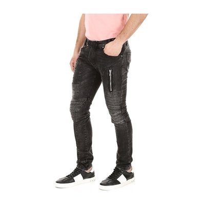 BALMAIN/宝曼 18年春夏 修身 男士 黑色 男士牛仔裤 S8H9138T134B 176