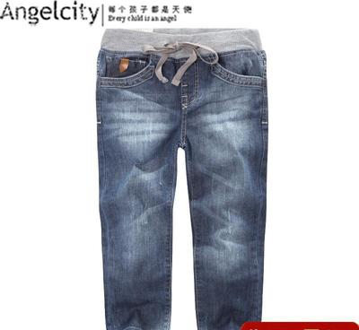 儿童新款春季童装男童宝宝春装2014新款潮韩版牛仔裤子春款童