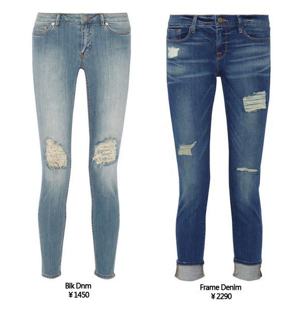 当季最红破洞牛仔裤 越烂越有型，牛仔裤的叛逆美学